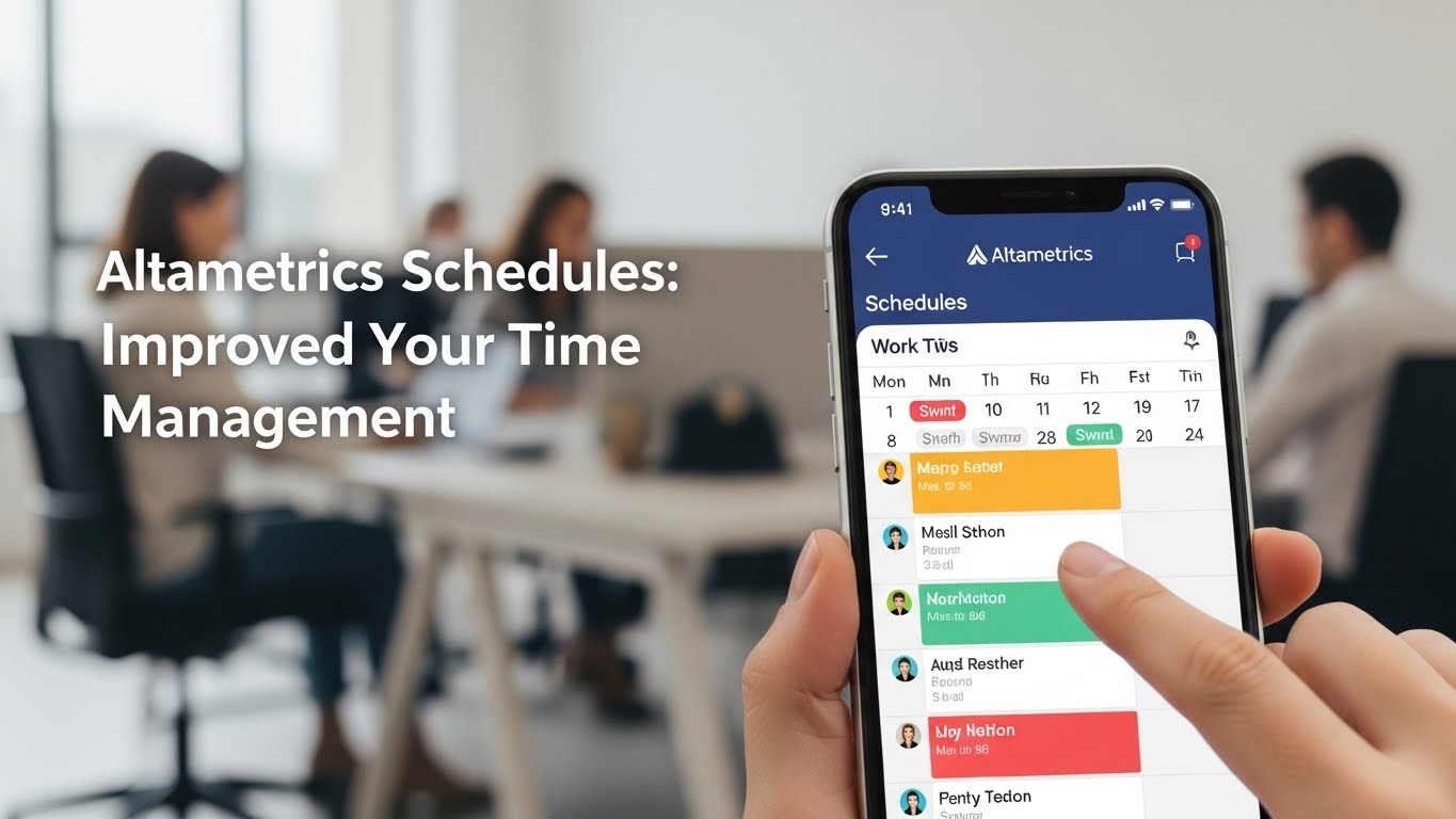 Altametrics Schedules: Improved Your Time Management